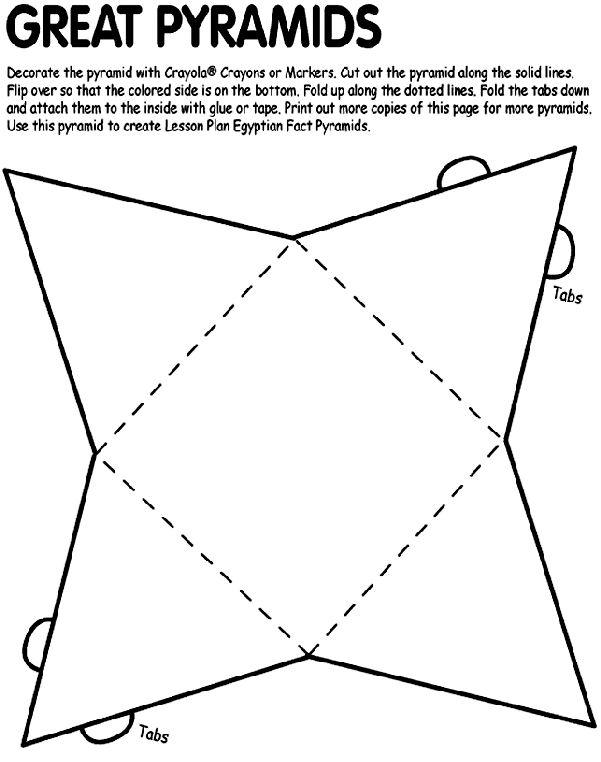 Pyramids - Free Coloring Pages